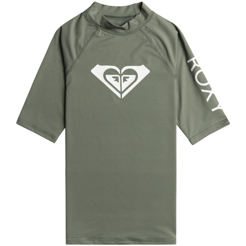 Vêtements Fille T-shirts manches courtes Roxy Wholehearted Vert