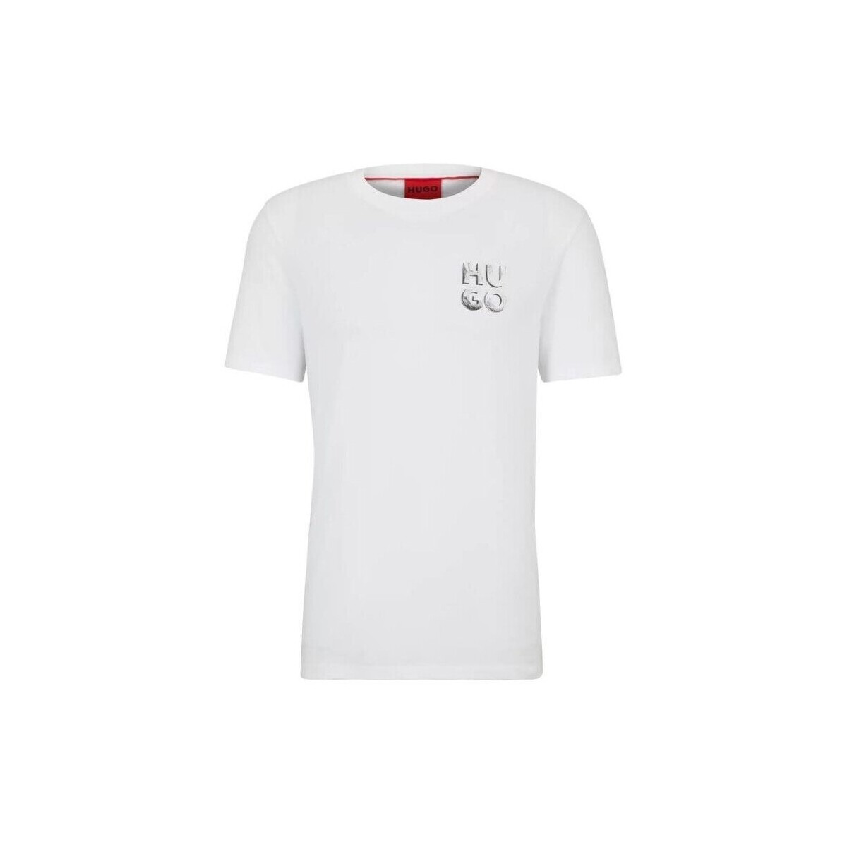 Vêtements Homme T-shirts manches courtes BOSS 50508944 DETZINGTON 241 Blanc