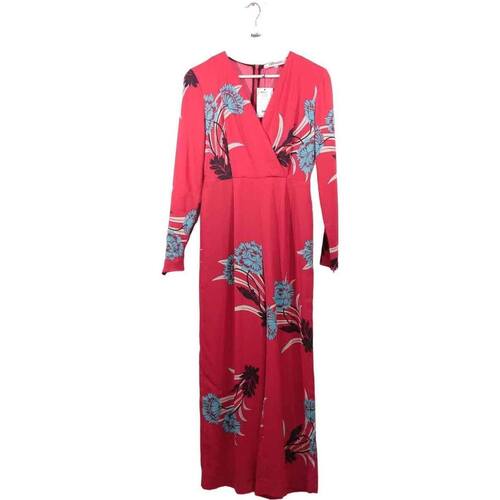 Vêtements Femme Combinaisons / Salopettes Diane Von Furstenberg Combinaison en soie Rouge