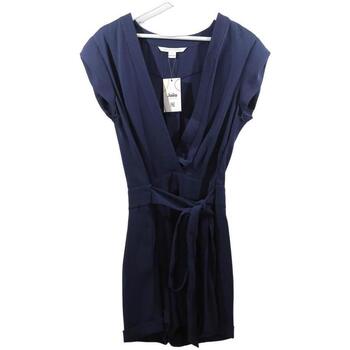 Vêtements Femme Combinaisons / Salopettes Diane Von Furstenberg Combinaison en soie Bleu