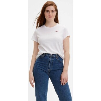 Vêtements Femme Everrick T-shirt In White Cotton Levi's 39185 0006 PERFECT Blanc