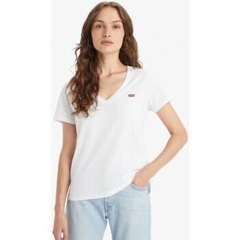 Vêtements Femme Everrick T-shirt In White Cotton Levi's 85341 0002 PERFECT VNECK Blanc