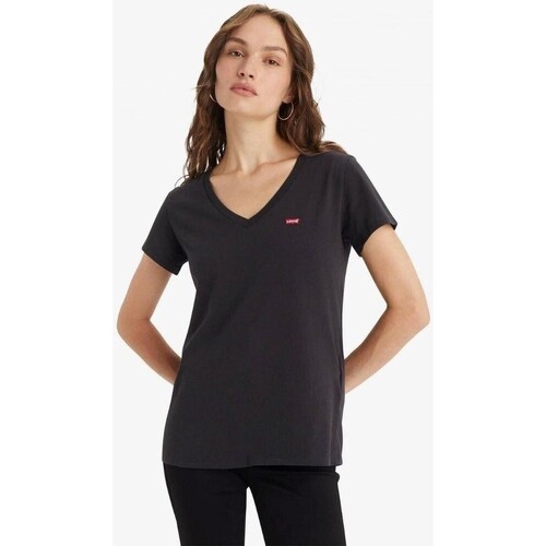 Vêtements Femme T-shirts & Polos Levi's 85341 0003 PERFECT VNECK Noir