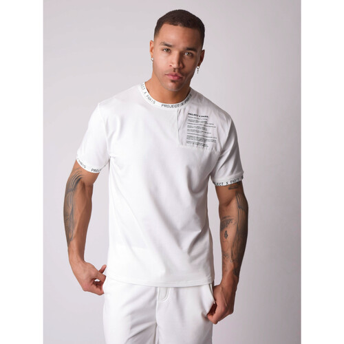 Vêtements Homme T-shirts & Polos Cotton Piquet Bandana Shirt Tee Shirt 2110149 Blanc