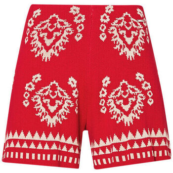 Vêtements Femme Shorts / Bermudas Liu Jo Short en maille jacquard Rouge