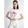 Vêtements Femme T-shirts & Polos Liu Jo T-shirt avec imprimé et strass Blanc