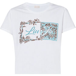 Vêtements Femme T-shirts & Polos Liu Jo T-shirt avec imprimé floral et logo LIU JO/vert d'eau