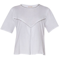 Vêtements Femme T-shirts & Polos Liu Jo T-shirt avec encolure en V Blanc