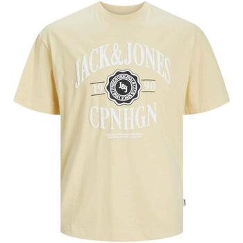 Vêtements Homme T-shirts AERON manches courtes Jack & Jones  Jaune