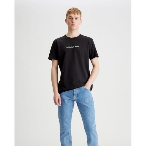 Vêtements Homme T-shirts manches courtes Calvin Klein Sneakers J30J324646BEH Noir