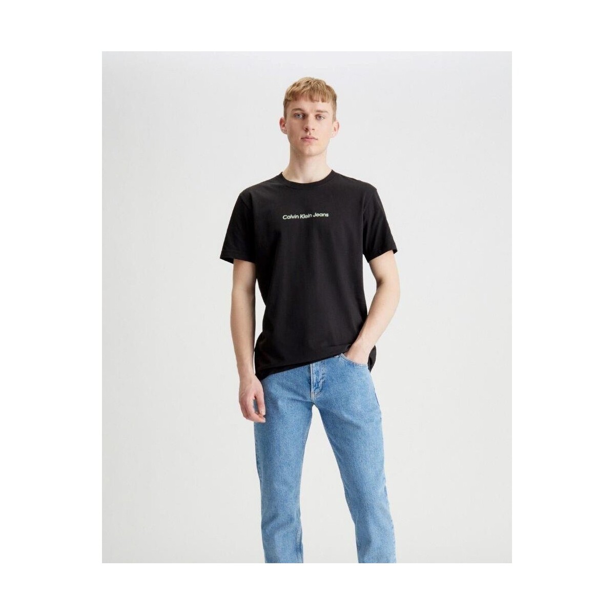 Vêtements Homme T-shirts manches courtes Calvin Klein Jeans J30J324646BEH Noir