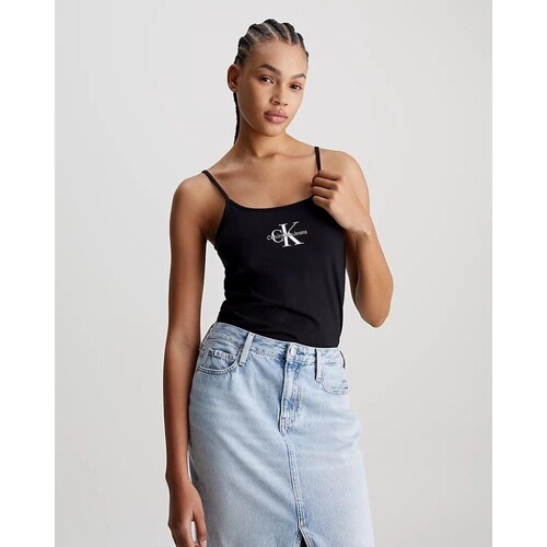 Vêtements Femme T-shirts & Polos Calvin Klein Jeans J20J223105 Noir