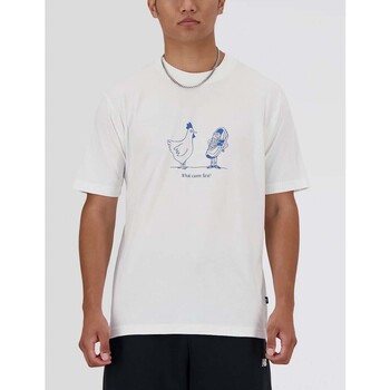 Vêtements Homme T-shirts manches courtes New Balance  Blanc