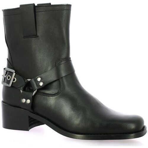 Chaussures Femme leather Boots So Send leather Boots cuir Noir