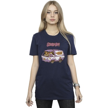 Vêtements Femme T-shirts manches longues Scooby Doo Mystery Machine Van Bleu