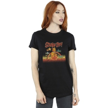 Vêtements Femme T-shirts manches longues Scooby Doo Palm Trees Noir