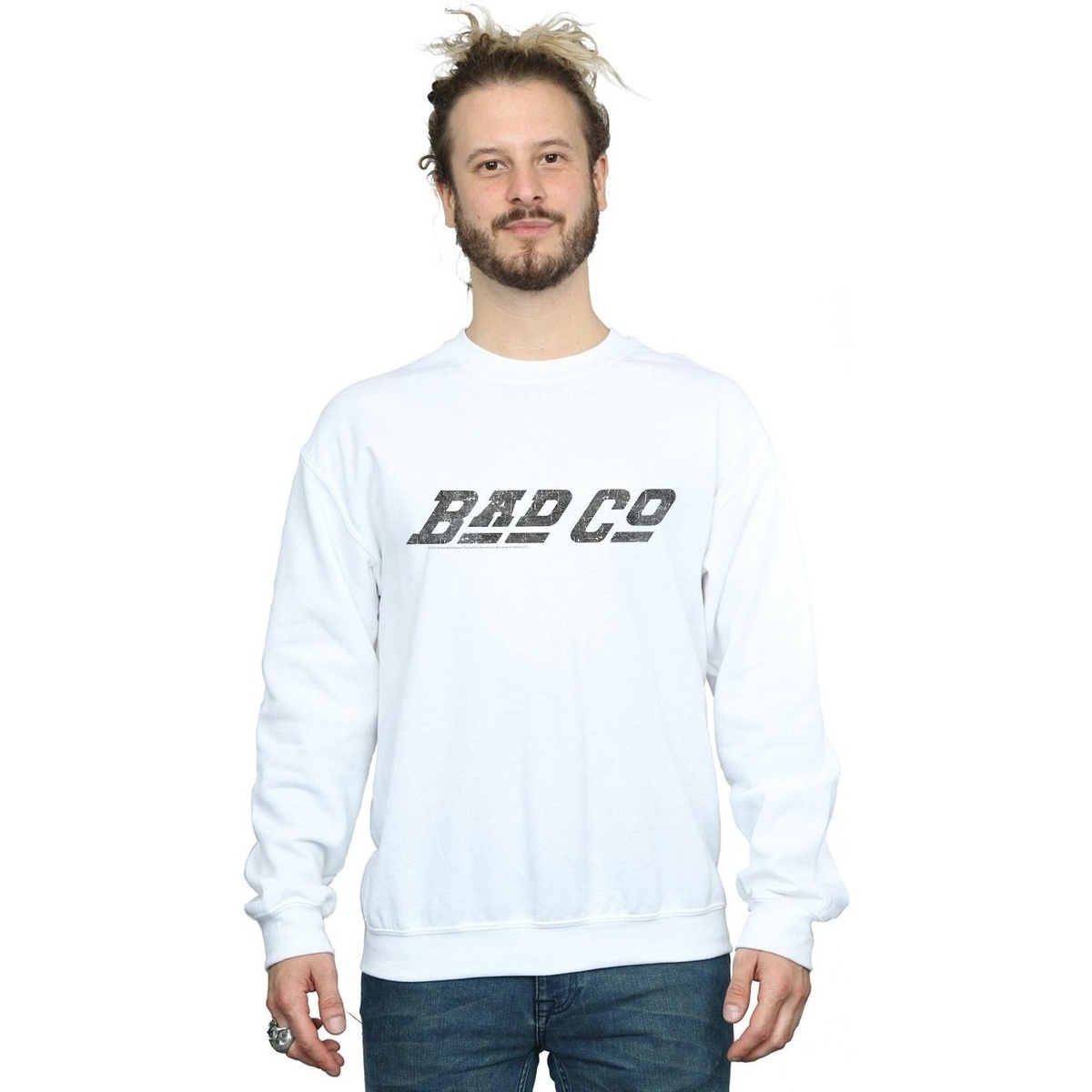 Vêtements Homme Sweats Bad Company Straight Logo Blanc
