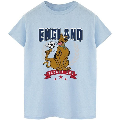 Vêtements Femme T-shirts manches longues Scooby Doo England Football Bleu