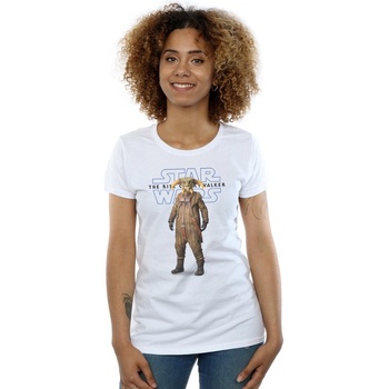 Vêtements Femme T-shirts manches longues Disney The Rise Of Skywalker Boolio Blanc