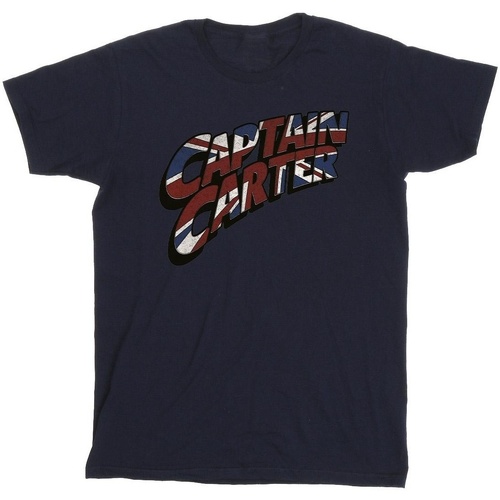 Vêtements Homme T-shirts manches longues Marvel What If Captain Carter Bleu