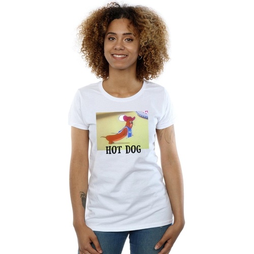 Vêtements Femme T-shirts manches longues Dessins Animés Hot Dog Blanc