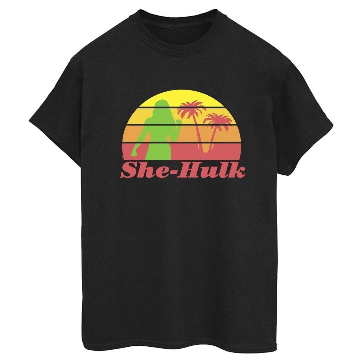 Vêtements Femme T-shirts manches longues Marvel She-Hulk: Attorney At Law Sunset Flex Noir