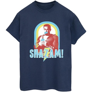 Vêtements Femme T-shirts manches longues Dc Comics Shazam Buble Gum Frame Bleu