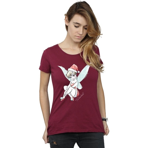 Vêtements Femme T-shirts manches longues Disney Tinkerbell Christmas Fairy Multicolore