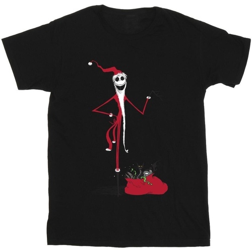 Vêtements Homme T-shirts manches longues Nightmare Before Christmas Christmas Presents Noir