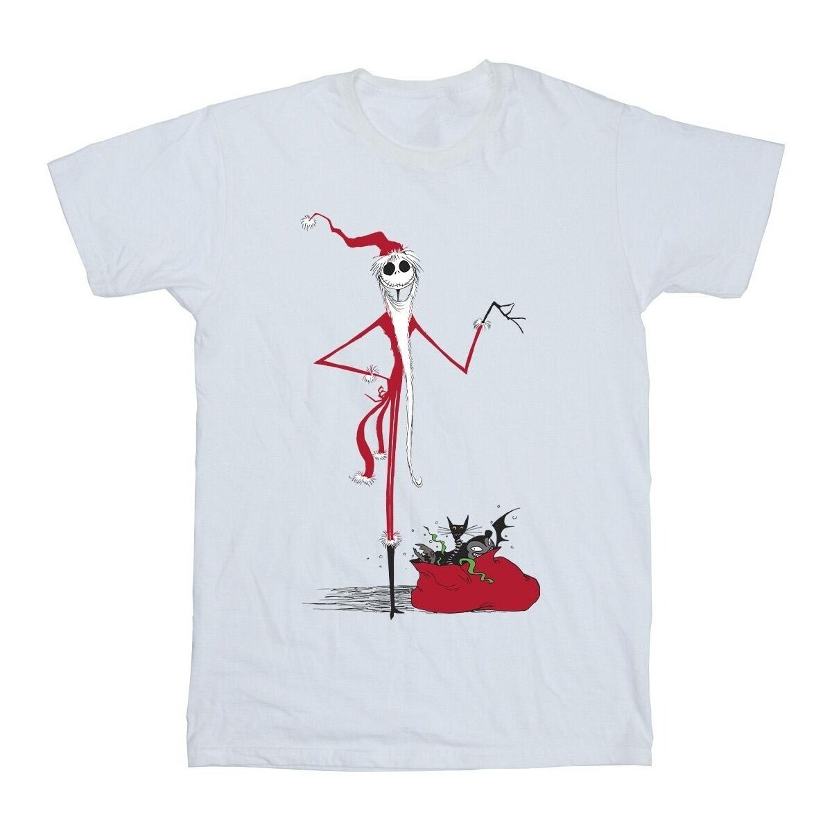 Vêtements Homme T-shirts manches longues Nightmare Before Christmas Christmas Presents Blanc