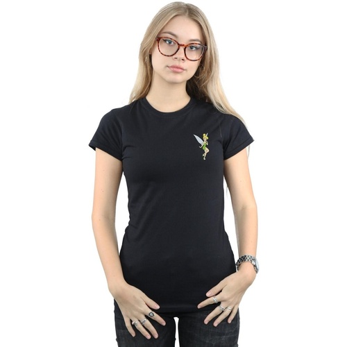 Vêtements Femme T-shirts manches longues Disney Tinkerbell Chest Noir