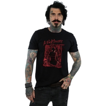 Vêtements Homme T-shirts manches longues A Nightmare On Elm Street Freddy Silhouette Noir
