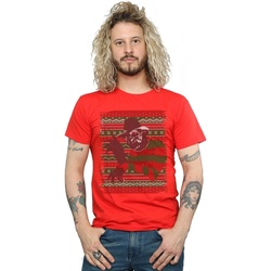 Vêtements Homme T-shirts manches longues A Nightmare On Elm Street Christmas Fair Isle Rouge