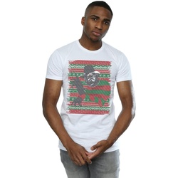 Vêtements Homme T-shirts manches longues A Nightmare On Elm Street Christmas Fair Isle Blanc