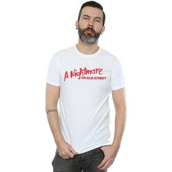 Vêtements Homme T-shirts manches longues A Nightmare On Elm Street Red Logo Blanc