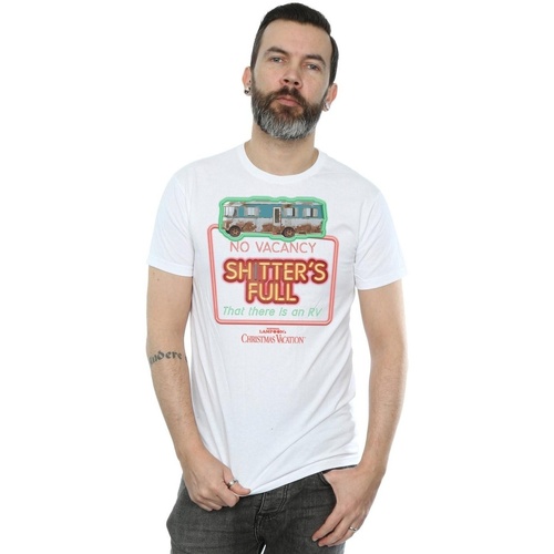 Vêtements Homme T-shirts manches longues National Lampoon´s Christmas Va No Vacancy Blanc