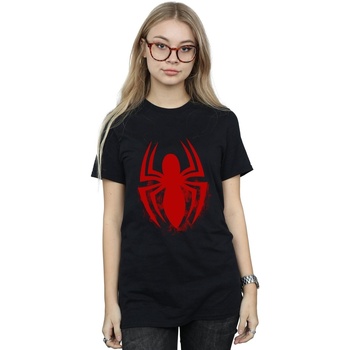 Vêtements Femme T-shirts manches longues Marvel Spider-Man Logo Emblem Noir