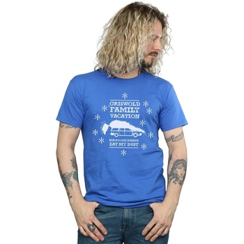 Vêtements Homme T-shirts manches longues National Lampoon´s Christmas Va Eat My Dust Bleu