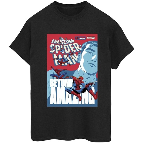 Vêtements Femme T-shirts Manuel manches longues Marvel Spider-Man Beyond Amazing Cover Noir