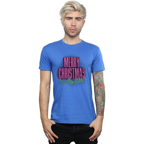 Vêtements Homme T-shirts manches longues National Lampoon´s Christmas Va Kiss My Ass Bleu
