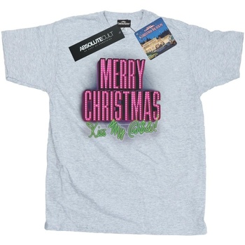 Vêtements Homme T-shirts manches longues National Lampoon´s Christmas Va Kiss My Ass Gris