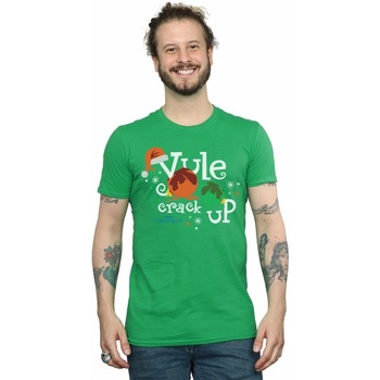 Vêtements Homme T-shirts manches longues National Lampoon´s Christmas Va Yule Crack Up Vert