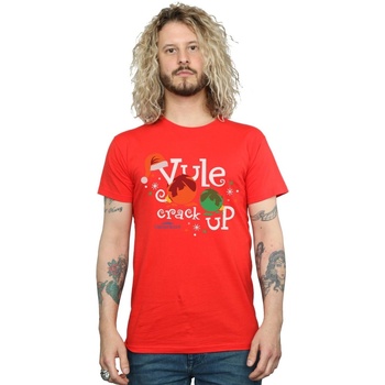 Vêtements Homme T-shirts manches longues National Lampoon´s Christmas Va Yule Crack Up Rouge