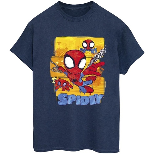 Vêtements Femme T-shirts manches longues Marvel Spidey And His Amazing Friends Flying Bleu