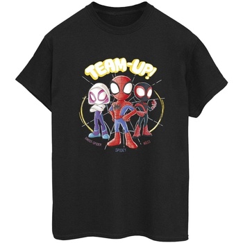 Vêtements Femme T-shirts manches longues Marvel Spidey And His Amazing Friends Sketch Noir