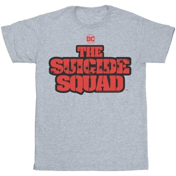 Vêtements Femme T-shirts manches longues Dc Comics The Suicide Squad Movie Logo Gris