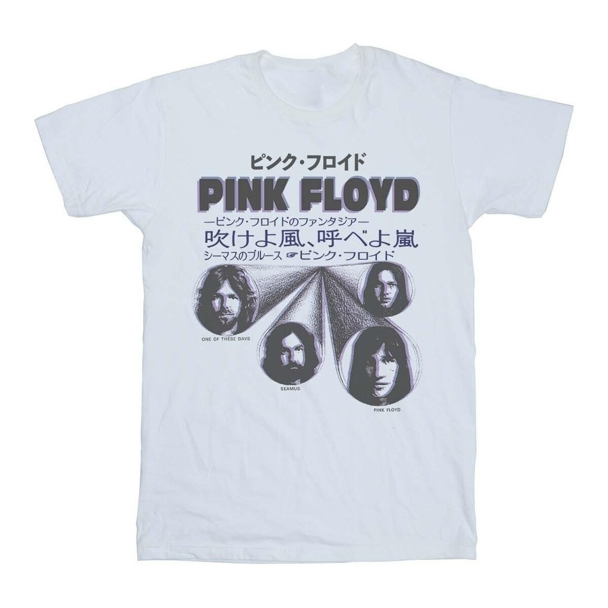 Vêtements Homme T-shirts manches longues Pink Floyd Japanese Cover Blanc