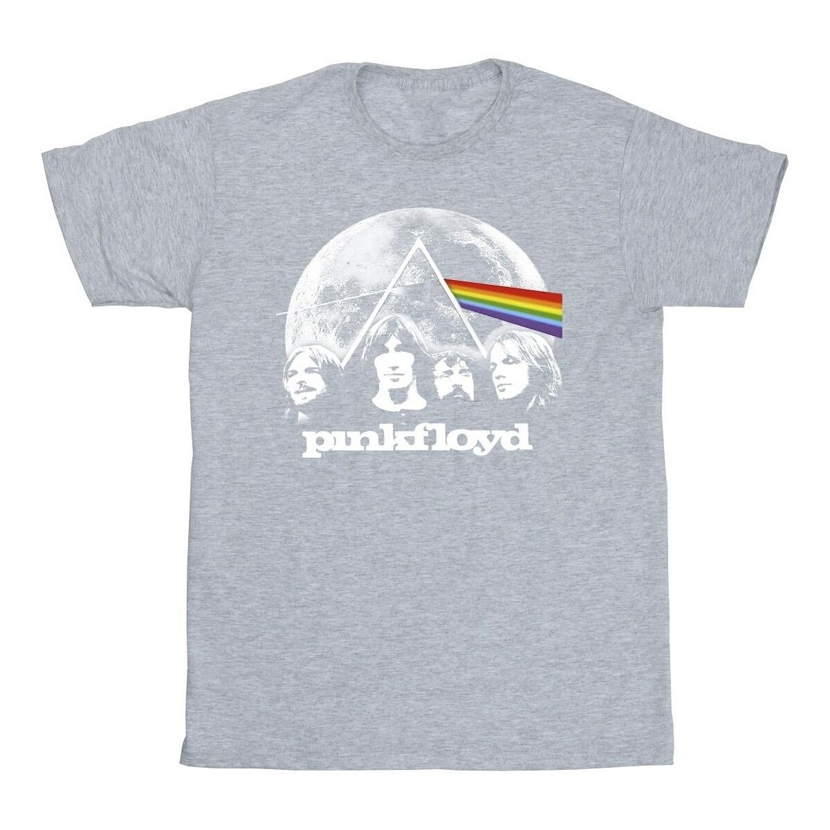 Vêtements Homme T-shirts manches longues Pink Floyd Moon Prism Blue Gris