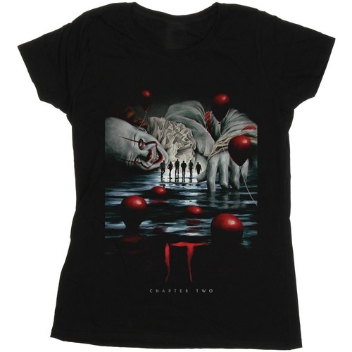 Vêtements Femme T-shirts manches longues It Chapter 2 Pennywise Balloon Poster Noir