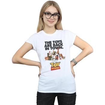 Vêtements Femme T-shirts manches longues Disney Toy Story Movie Poster Blanc